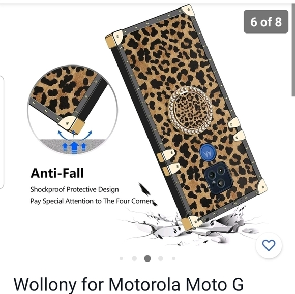 Galaxy S8 leopard studded phone case - Picture 3 of 10